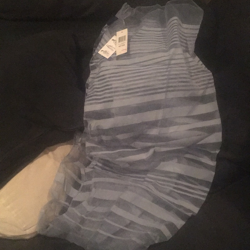Charter Club Soft Blue Striped Scarf / Wrap